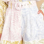 Red Dress Boutique NWT Ivory multi print shorts L Photo 0