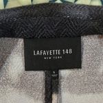 EUC LAFAYETTE 148 Light Weight Blazer Jacket Tie Dye Print Women's S White Gray Photo 6