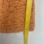 Stamp 10 women's medium knit Cardigan in Rich Orange peach crochet Photo 8