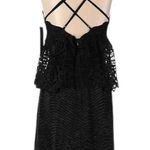 Gianni Bini  Monica Black Lace Peplum Strappy Dress Black Size 0 NWT Photo 4