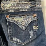 Miss Me  Size 29 boot cut Blue jeans Faux diamonds with Flap pockets de… Photo 4