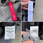 NEW IC Collection by Connie K Knit Dress M Attached Scarf Leopard Gray Size M Photo 5