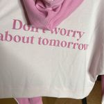 Simply Southern NWT Color Block Make Today Great Cropped Hoodie Pink Size Large Photo 9