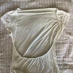 SheIn White Backless Top Photo 5