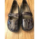 Alegria  Feliz Snake Skin Leather Mary Jane Shoe Sz 40 US 9 Photo 1