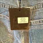 Trendy Blue Wide Leg Jeans with Leopard Accents Size XS Photo 3