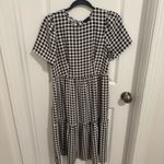 Ann Taylor  Factory Petite Black and white gingham midi dress Photo 0
