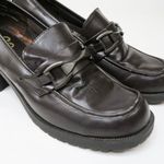 SO Vintage 90s  Suzzie Brown Heeled Loafers Photo 5