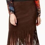 Karen Kane brown faux suede pencil skirt size small Photo 0