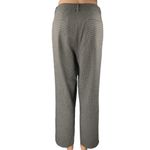 Uniqlo Womens Gray Houndstooth High Rise Straight Wide Leg Trousers Pants Size L Photo 2