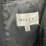 Milly  Black Lace Overlay‎ Sweetheart Silk Sheath Dress Size 6 Little Black Dress Photo 5