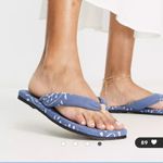 Free People Women's Blue Es Verdra Canvas Sandal Photo 2