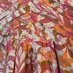 Love The Label Pink And Orange Floral Ruffle Mini Dress Size Small Photo 1