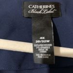 Catherines Black Label Plus Size 4X 30 32W Blue Open Front Bell Sleeve Jacket Photo 4