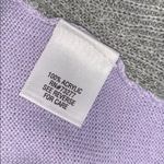 Apt. 9  Womens Sweater Relaxed Fit Colorblock Pullover Lavender Gray Large Photo 7