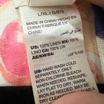 Chico's  Top Womens Size l/xl Pink Blue Paisley Linen Open Cardigan Beach Casual Photo 2