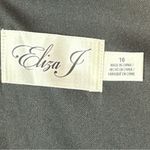 Eliza J Sequin Floral Maxi Gown V-Neck Nlack Women’s 10 belt/sash not included Photo 5