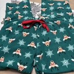 Be yourself Size Large Green Fleece Pajama Pants Photo 0
