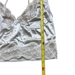 Victoria's Secret Vintage  Gold Label Satin Stretchy Lace Crop Cami Medium Ivory Photo 5