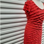Max edition Dress Womens Size Medium Red Short Sleeve Office Career Wear Photo 2