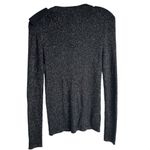 Ann Taylor Factory Women's M Black Metallic Sweater Bow Detail Pullover Size M Photo 5