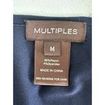 Multiples  Navy Ruffle Long Maxi Dress - Soft And Stretchy - Size M (b43) Photo 3