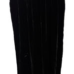 Liz Claiborne Velvet Pants Women 18 Black Silk Rayon Hi-Rise Pocket Luxury Witch Photo 0