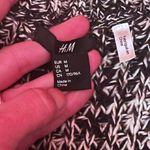 H&M Marled Gray Black Chunky Knit Oversized Sweater Dress Size Medium Hygee Photo 4