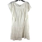 Sabina Musayev Libi Dress Ivory Lace Overlay Flutter Sleeve Ruffle Hem Fairycore Size M Photo 1