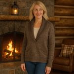 J.Crew  Alpaca Blend Plunge V-Neck Long Sleeve Sweater Capsule Cozy Cabincore S Photo 1