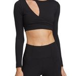 n:philanthropy NWT Roxbury Cutout Black Long Sleeve Cropped Top XL Photo 0