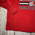 VTG 80s Healthknit Maryland Terrapins Sweater Womens L USA Collegiate Cropped Red Size L Photo 2