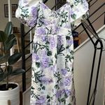 River Island  floral midi dress in light purple size S (US 6) Photo 0