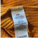 Garage  women's small cropped long sleeve, mustard yellow Photo 3