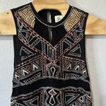 Cleobella Laurie Shift Short Mini Dress Size Small Black Embroidered Crochet Photo 1