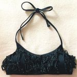 PINK - Victoria's Secret Black fringe gold studded bikini top Photo 0