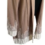 cupio  Tan and ivory Cardigan | Size Large Photo 3