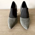 Tahari  Bea Heeled Ankle Boot in Black and Embossed Snake Print Suede Size 6.5 Photo 1