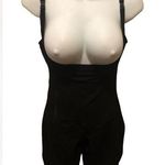 Everyday Mid Thigh Under Bust Bodysuit Sz. L Black Side Zip Medium Compression Size L Photo 0