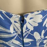 Handmade Vintage Blue & White Floral A-Line Knotted Bodice Sun Dress XS/S Photo 5