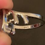 Water drop gray rhinestone ring size 8 Photo 7