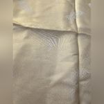 Liz Claiborne  Vintage Gold Sheen Flower Paisley Wide Neck Scarf Wrap Photo 6