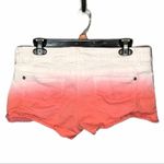 Hot Kiss Pink White Ombré Lace Denim Shorts Juniors Size 11 Raw Hem Photo 4