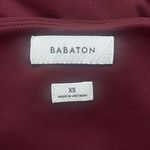 Aritzia Babaton Contour Maroon Square Neck Long Sleeve Crop Top Shirt Size XS Photo 3