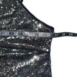 Free People NWOT James Silver Sequin Open Back Tank MEDIUM Photo 6