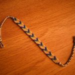 Handmade 10/$25 Navy Gold Woven Bracelet Photo 2