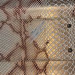 Miche Python Snake Skin Animal Print Shell Brown Photo 4