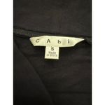 CAbi  Delicious Black Tulip Hem Faux Wrap Skirt size Small 395 Jersey Knit Pencil Photo 1