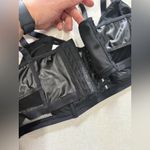 Torrid Faux Leather & Mesh Black Unlined Longline Underwire Bralette Black Sz 2 Photo 7