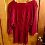 EXPRESS NWOT Red  Babydoll Sweater 3/4 Sleeve Wool Blend Large Photo 2